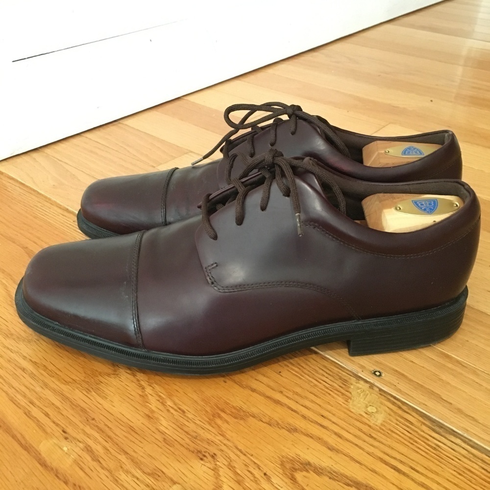 Rockport Mens Burgundy Leather Dress Shoe